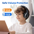 EarFun K2 Kids Bluetooth Headphones, Kids Headphones with Volume Limited, 40H Playtime, Built-in Mic, Stereo Sound, Foldable Over-Ear Headphone for School/Travel/iPad/Tablet, Black by TinyTreasures Baby Boutique