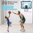 Indoor Basketball Hoop for Kids with Led Lights Mini Basketball Hoop with Remote Control Over The Door Basketball Hoops with Scoreboard Basketball Toys for 4-12 Year Old Boys Girls by TinyTreasures Baby Boutique