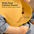KeaBabies 2-Pack Silicone Baby Bibs for Eating - Sturdy Food-Grade Silicone Bibs for Babies Girl, Boy, Large Food Catcher, Clean & Put On Easily, Waterproof Toddler Feeding Essentials (Harvest) by TinyTreasures Baby Boutique