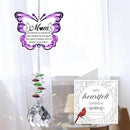 Memorial Gifts for Loss of Mom,Loss of Mother Sympathy Gifts,Sympathy Gift Idea Crystal Ball Suncatcher,Hanging Crystals Ornament for Window,Rainbow Maker by GreenHaven Gardens