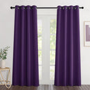 NICETOWN Blackout Royal Purple Curtains 84 inches Long, Grommet Room Darkening Thermal Insulated Sound Dampening Window Treatments for Bedroom/Home Office, 2 Panels, W46 x L84 by TinyTreasures Baby Boutique