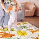 Baby Play Mat 71" X 59" Playpen Mat Upgraded Thicken Baby Floor Play Mat Non-Slip Cushioned Crawling Mat Waterproof Activity Playmats for Babies Toddlers Infants (71X59, Fox) by TinyTreasures Baby Boutique