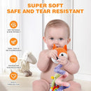 Jollybaby Baby Car Seat Stroller Toys, Plush Activity Hanging Spiral Activity Pram Crib with Music Box, Rattles, Squeaker for Babies Infant Boys Girls(Orange Fox) by TinyTreasures Baby Boutique