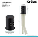 KRAUS Dishwasher Air Gap in Oil Rubbed Bronze, KAG-1ORB by CozyNest Decor