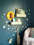 Set of 2 Scalloped Nursery Shelves – Preassembled Floating Cloud Wall Bookshelf for Kids, Baby & Toddler Room – Montessori Nursery Shelves – Kids Wall Book Shelf Display by TinyTreasures Baby Boutique