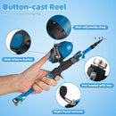 Kids Fishing Pole Kit Set，Portable Telescopic Fishing Rod and Reel Combo Full Kits for Boys, Girls, Beginner, Youth by TinyTreasures Baby Boutique