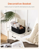 KALLAX Small Woven Basket, 12 x 8 x 4.5 Inches, Storage Basket for Organizing, Cute Small Rope Shelf Closet Cube Storage Bins Baskets for Shelves, Dog Toy Gift Baskets Empty, 3 Packs, Black by TinyTreasures Baby Boutique