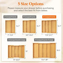 Lifewit Utensil Drawer Organizer, Expendable Cooking Silverware Tray for Kitchen Drawer, Bamboo Adjustable Cutlery Flatware Holder, Spatula Tools and Gadgets Storage Divider, 4 Compartments, Natural by CozyNest Decor