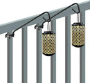 2 Packs 11 inches Fence Deck Hook Rail Hook Hanging Hook Mounting Kit Heavy Duty Bird Feeder Hook Decorative Hook Hanger for Bird Feeders Planters Suet Baskets Lanterns on Balcony Porch Railing Fence by GreenHaven Gardens