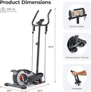 Sunny Health & Fitness 2-in-1 Sit/Stand Mini Elliptical Machine, Portable Under Desk Peddler Exerciser for Senior Home Workout, Optional Free Sunnyfit App Bluetooth Link, Handlebars or Resistance Band by CozyNest Decor