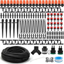 Garden Irrigation Kit,131ft 1/4" Drip Irrigation Kit Garden Irrigation System with Adjustable Nozzle Dripper Automatic Irrigation Equipment Set for Garden,Greenhouse, Patio,Lawn by GreenHaven Gardens
