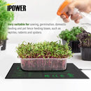 iPower 10" x 20.75" Seeding Heat Mat with New-Upgraded Carbon Film, Indoor Gardening Plant Germination Starting Pad, Durable Waterproof, Black by GreenHaven Gardens
