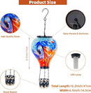 Starsoul Unique Hot Air Balloon Solar Lantern Glass Outdoor Hot Air Balloon Solar Flickering Flame Light Waterproof Hanging Solar Lantern with Big Basket for Garden Yard Patio Decor by GreenHaven Gardens