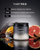 M&SENSE Sage Citrus Scented Candles for Men, 2 Wick 11.6oz Slow Burn 70 Hours Large Natural Soy Wax Clean Candle, Black Candle Luxury Manly Candles Home Fragrance Holiday Candle for Him by CozyNest Decor