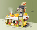 Kids Kitchen Food PlaySet - Simulated Seafood Fast Food Restaurant Toy with Cash Register, Includes Color-Changing Food Sound and Light Effects, Suitable Birthday Gift for Boys and Girls Aged 3-5 by TinyTreasures Baby Boutique