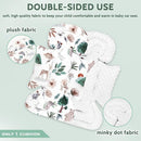 Infant Car Seat Insert and Strap Covers, Very Soft Car Seat Head Support Baby Girl Boy, Reversible Newborn Carseat Insert Cushion Fits for Stroller, Baby Swing, Bouncer (White Animals) by TinyTreasures Baby Boutique
