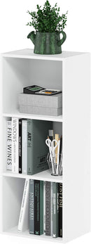 Furinno Luder Bookcase / Book / Storage , 3-Tier, White by TinyTreasures Baby Boutique