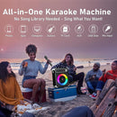 Karaoke Machine with 2 Wireless Microphones,【Upgraded 6.5"Woofer & 2"Tweeter】Portable Bluetooth 5.3 Karaoke Speaker, PA System with Bass/Treble/Echo Adjustment, Supports USB/AUX/TF/TWS for Home Party by TinyTreasures Baby Boutique