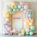 RUBFAC 129pcs Mint Green Balloons Different Sizes 18 12 10 5 Inch, Pastel Makani Blue Balloon Garland Arch Kit for Birthday Baby Shower Gender Reveal Easter Wedding Party Decoration by TinyTreasures Baby Boutique