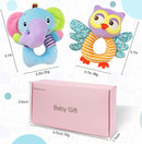 BLOOBLOOMAX Sock rattles for Babies 0-24 Months Baby Animal Foot Finder Educational Toys by TinyTreasures Baby Boutique