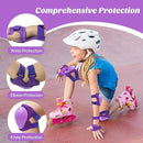 Knee Pads for Kids Knee Pads and Elbow Pads Toddler Protective Gear Set Kids Elbow Pads and Knee Pads for Girls Boys with Wrist Guards 3 in 1 for Skating Cycling Bike Rollerblading Scooter [Upgraded] by TinyTreasures Baby Boutique