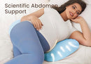 Pregnancy Pillow for Sleeping Memory Foam Pillow for Side Sleeper, Maternity Pillow Support for Back, Belly, HIPS for Pregnant Women, Portable and Adjustable Travel Wedge Pillows Cooling Blue by TinyTreasures Baby Boutique