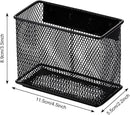 4.5'' × 2.2'' × 3.5'' Magnetic Basket for Whiteboard Black Magnetic Basket for Fridge Magnetic Organizer Holder with 4 Strong Magnets Magnetic Holder for Refrigerator Locker, Set of 2 by CozyNest Decor