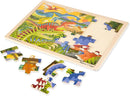 Melissa & Doug Dinosaurs Wooden Jigsaw Puzzle with Storage Tray (24 pcs) by TinyTreasures Baby Boutique