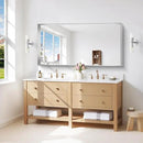 Silver Bathroom Mirror, 24x48 Inch Rectangular Framed Mirror, Large Wall Mounted Bathroom Vanity Mirror Over Sink for Bedroom,Restroom, Living Room, Hangs Vertically or Horizontally by CozyNest Decor