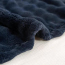 YUSOKI Luxury 3D Bubble Throw Blanket 3.1lb,All Ages,Home Decoration, (Navy,60 * 80inches) by CozyNest Decor