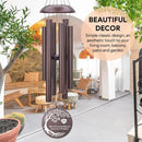 Personalized Memorial Wind Chime, Metal Wind Chime Deep Tone, Wind Chimes for Loss of Loved One, Sympathy Gift Loss of Mom Dad or Loved One, Decorative Wind Chimes Outdoor by CozyNest Decor