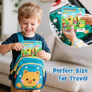 49PCS Mini Magnetic Tiles Travel Toys for Kids Ages 4-8, Magnetic Building Blocks Adventure Set with Portable Iron Storage Box & Play Base, STEM Learning Activities for Toddlers 3-5 by TinyTreasures Baby Boutique