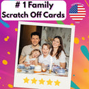 50 Family Activities - Adventure Scratch Off Cards - Family Date Night Ideas - Gift Basket Games for Kids and Adults - Surprise Book of Fun Challenge - Experience Gift for Kids by TinyTreasures Baby Boutique