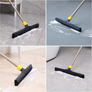 Yocada Floor Squeegee Scrubber Adjustable Telescopic Pole Heavy Duty Household Broom EVA Foam Blade for Garage Courtyard Shower Bathroom Floor Marble Glass Tile Water Foam Cleaning by GreenHaven Gardens