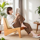 Rattan Accent Chair for Living Room, Mid Century Side Chair, Comfy Bamboo Chairs for Bedroom Reading Room, Wood by CozyNest Decor