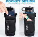 Water Bottle Holder with Strap for Hydroflask 32oz 40oz, Carrier Sling Bag with Phone Pocket Sleeve for Men Women Hiking Camping Travelling（Cream32oz） by TinyTreasures Baby Boutique