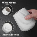 2Pcs Toothbrush Holder for Bathroom - Marble White Ceramic Tooth Brushing Holders Set, Toothbrush Cup & Toothpaste Organizer for Bathroom Countertop, Makeup Brush Holder, Pen Holder for Home Storage by CozyNest Decor