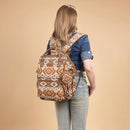 Wrangler Aztec Backpack Multifunction Baby Travel Bag with Changing Pad, Stroller Straps and Pacifier Case WG2204-91103BR by TinyTreasures Baby Boutique
