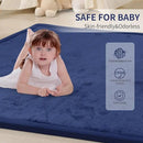 ACOMOPACK Baby Play Mat for Floor 1.3" Thick Memory Foam Play Mat 39"×59" Tummy Time Crawling with Non-Slip Bottom for Living Room,Nursery,Soft Velvet Playpen Mats for Kids,Infants（Royal Blue） by CozyNest Decor