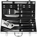 POLIGO 22PCS Heavy Duty BBQ Grill Accessories Set, Non-Slip Grill Tools for Outdoor Grill Set Thicker Stainless Steel Grill Utensils Set, Deluxe Grilling Tools Set in Aluminum Case Ideal Gifts for Men by GreenHaven Gardens