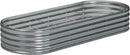 8x2x1.3 Oval Galvanized Raised Garden Bed,Outdoor Planter Box Metal Patio Kit Planting Bed for Vegetables Flowers and Succulents by GreenHaven Gardens
