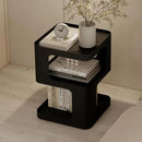 Modern Side Table, Metal Bedside Table Living Room, 3 Tier end Tables with Storage,Nightstand for Small Spaces, Living Room, Bedroom, Sturdy, No Assembly Required by CozyNest Decor