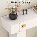 63 Inch Long Console Table for Entryway, Farmhouse Wood Rectangular Sofa Table Behind Couch Table, Narrow Entryway Table for Living Room, Entrance, Hallway, Foyer, Easy Assembly (Classic White) by CozyNest Decor
