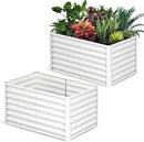 Large Outdoor Planter Boxes Kit Set of 2,6x3x2ft Galvanized Raised Bed Planter with Open-Ended Base Design, Elevated for Outdoor Plants, Durable Raised Bed for Gardening,Green by CozyNest Decor