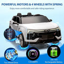 Jojoka Baby Car 24V 2-Seater SUV Licensed Chevrolet Blazer Ride On Toy w/Parent Remote Control,4xSpring Suspension, Wireless Music, Electric Vehicle Car for Kids Ages 3-8,White by TinyTreasures Baby Boutique
