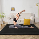 MAXYOYO Baby Play Mat, 1.2" Thick Memory Foam Soft Padded Carpet with Non-Slip Backing, 5x7 ft Japanese Tatami Rug Living Room for Kids, Toddler, Children, Nusery(Black) by TinyTreasures Baby Boutique