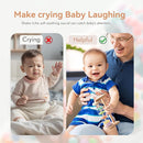 WOODEN TEETHER Wooden Soothing Rain Stick with Handle for 12 Months+ Babies Montessori Musical Baby Rattle Toys Calming Rainmaker for Early Sensory Development & Home Play by TinyTreasures Baby Boutique