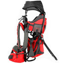 ClevrPlus Canyonero Camping Baby Backpack Hiking Kid Toddler Child Carrier with Stand and Sun Shade Visor, Red by TinyTreasures Baby Boutique