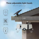 Lepro Solar Lights for Outside, WL5000 Motion Activated Security Lights, Separate Solar Panel, 3 Adjustable Head 270° Wide Lighting Angle, IP65 Waterproof Wall Lamp for Porch Yard Garage by CozyNest Decor