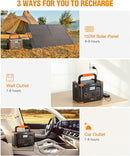 GRECELL 999Wh Solar Generator 1000W, Portable Power Station with 60W USB-C PD Output, 110V Pure Sine Wave AC Outlet Backup Lithium Battery for Outdoors Camping Travel Hunting Home (Peak 2000W) by TinyTreasures Baby Boutique